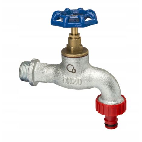GRIFO DE HIERRO FUNDIDO CON CONECTOR RÁPIDO DE 3/4 PULGADAS