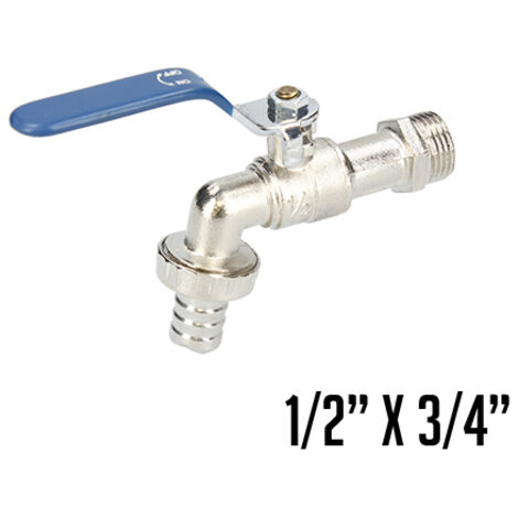 GRIFO DE JARDÍN 1/2" X 3/4" ESFERA ZINC