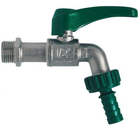 Grifo de jardín de 1/2" con extremo giratorio