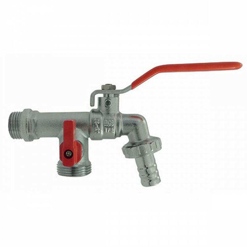 

Ezfitt - Grifo de jardín doble entre 1/2 y 3/4