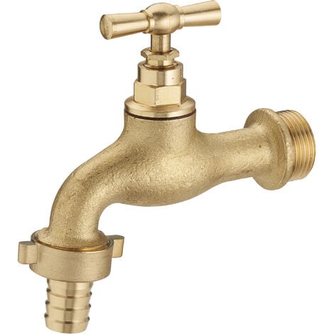 Conector de boquilla de riego automático de latón con doble salida recta AROZ