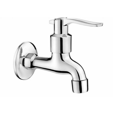 Grifo de jardín vintage de madera maciza con rosca de montaje en pared para lavabo de piscina y fregadero de cocina.