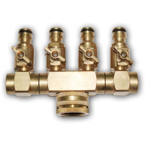 GRIFO DE LATON CUADRUPLE