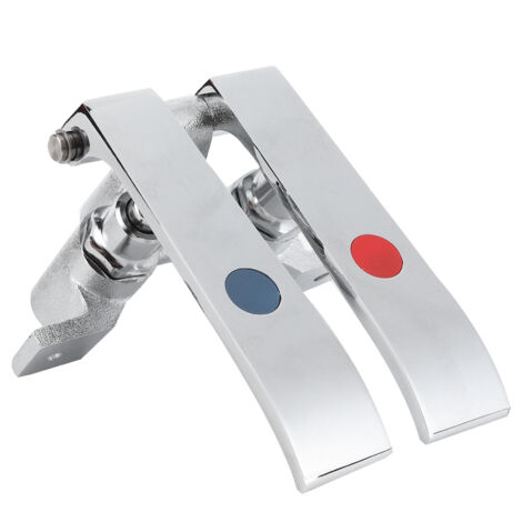 Grifo de latón G1/2 Accesorios para grifos para Bar Hotel Restaurante Cantina Grifo con Palanca de Rodilla de Temperatura Dual