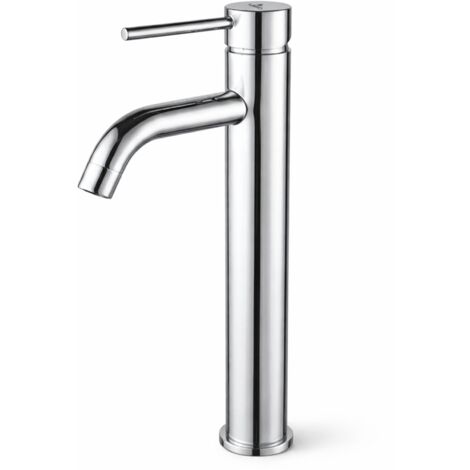 Grifo de lavabo alto sobre encimera mezclador de baño cromado VERTI