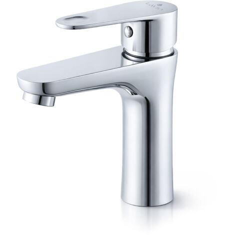 Grifo de lavabo bajo de baño mezclador monomando cromado SOLARI