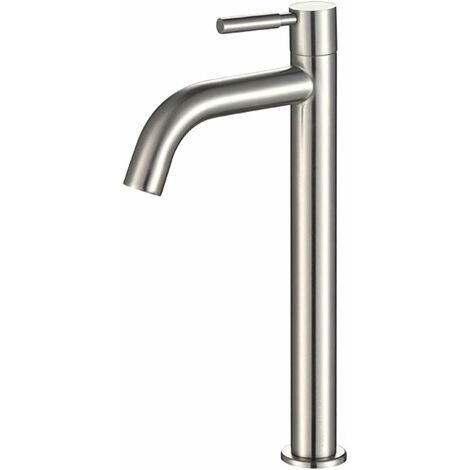 Grifo de lavabo de baño de agua fría de acero inoxidable individual ZOLGINAH