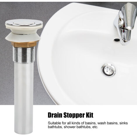 Grifo de lavabo de cobre con desagüe y manguera de acero inoxidable, para baño británico.