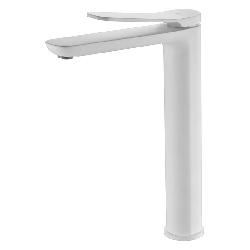 Mice Collection - Mitigeur de lavabo avec bec haut - Mitigeur eau chaude/froide Blanc Mat