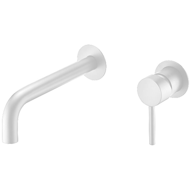 

Imex - Grifo empotrado blanco mate monomando serie Etna