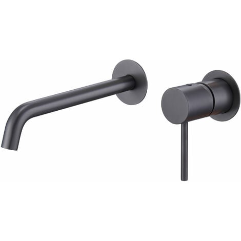 Grifo de lavabo empotrado monza black gun metal [ IMEX® ]