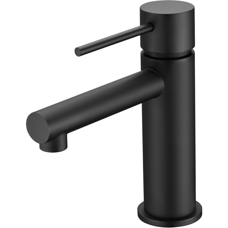 Imex - BDYS045-1NG milos stick Grifo de Lavabo Negro Mate - ref: BDYS045-1NG