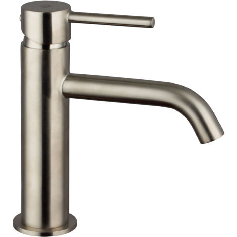 Grifo de Lavabo  Modelo SIRIO  Fabricado en Latón  Monomando  Acabado en Niquel Pvd