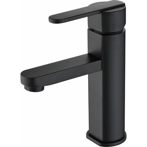 Grifo de lavabo monomando negro mate Serie Roma - IMEX