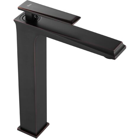 GRIFO de LAVABO REA LUPPO ROMANO NEGRO HIGH