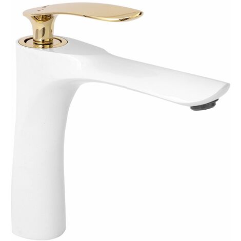 GRIFO de LAVABO REA ORBIT BLANCO ORO LOW