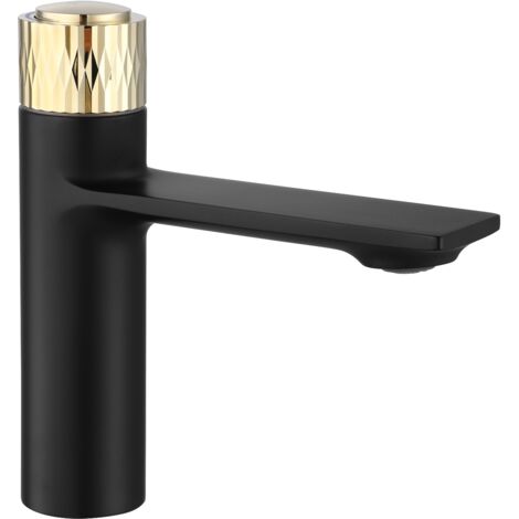GRIFO de LAVABO REA STORM NEGRO ORO LOW
