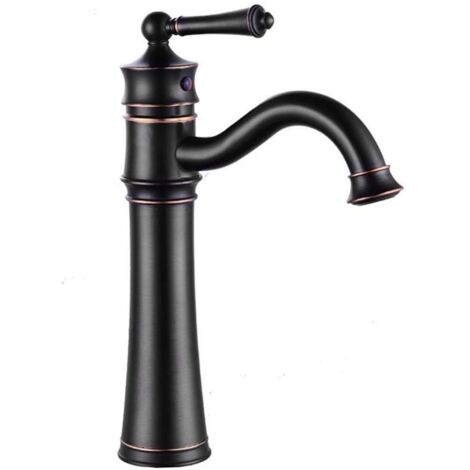 GRIFO de LAVABO REA VINTAGE OLD NEGRO HIGH
