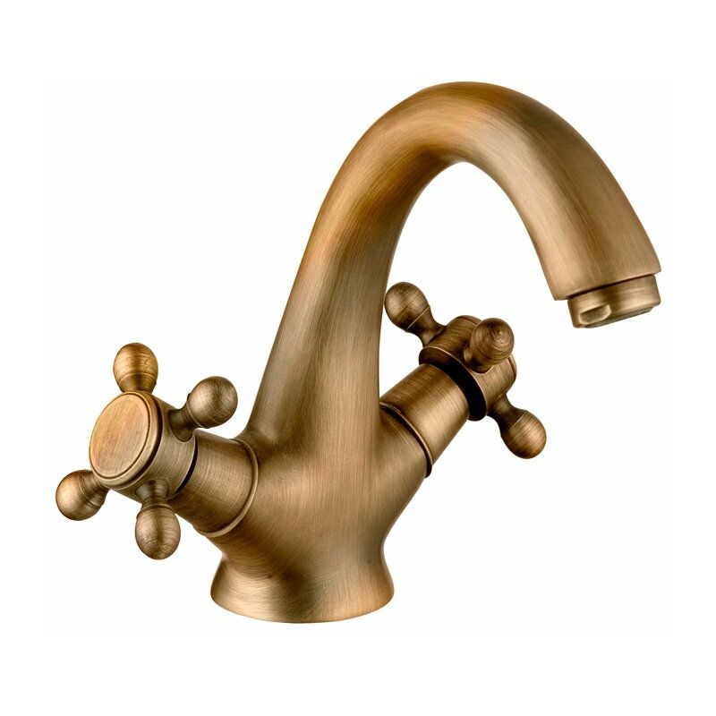 

Grifo monomando de lavabo bronce Clásica