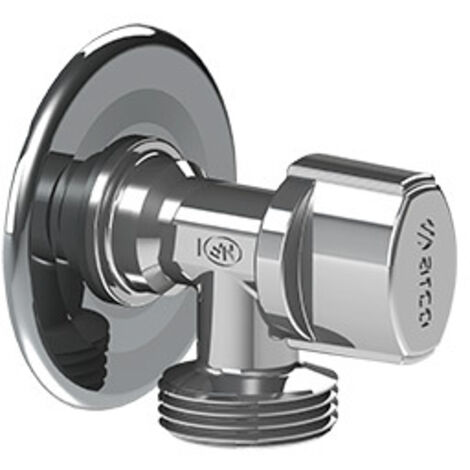 Grifo de lavadora NF cromado con roseta 1/2 x 3/4