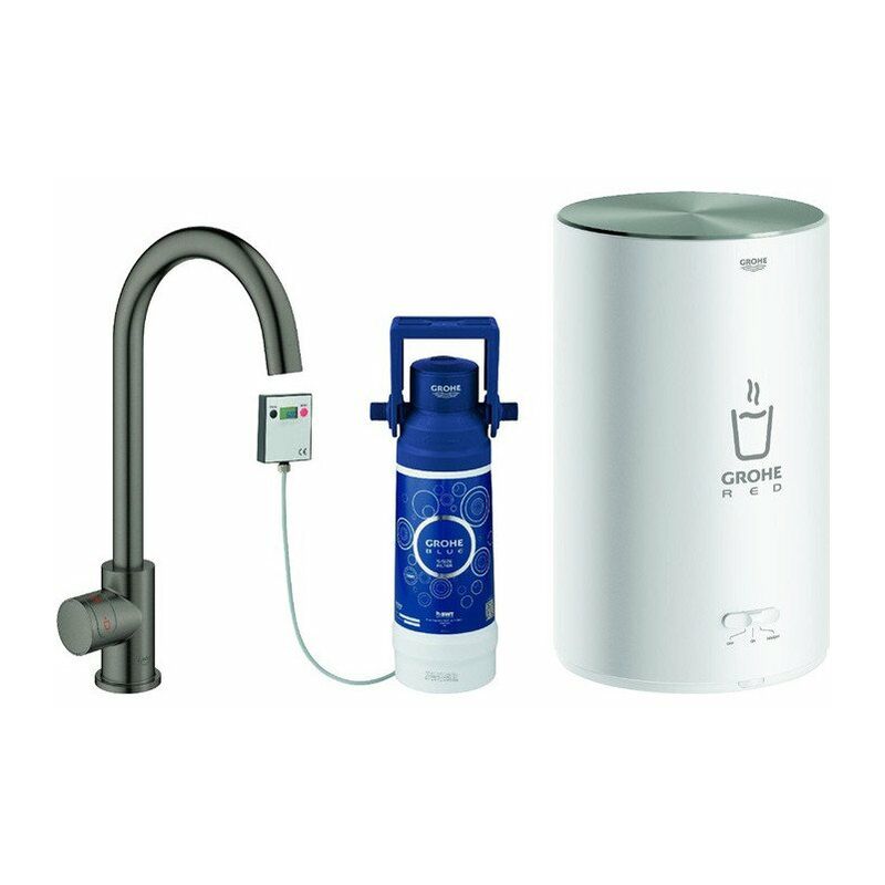 

Grifo de pedestal y caldera Red Mono 30085 M-Size C- grafito duro - Grohe