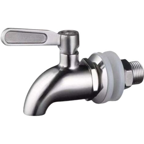 Grifo de repuesto de acero inoxidable para dispensador de bebidas, ideal para fermentadores de barril de cerveza casera, cerveza, vino, jugos y bebidas.