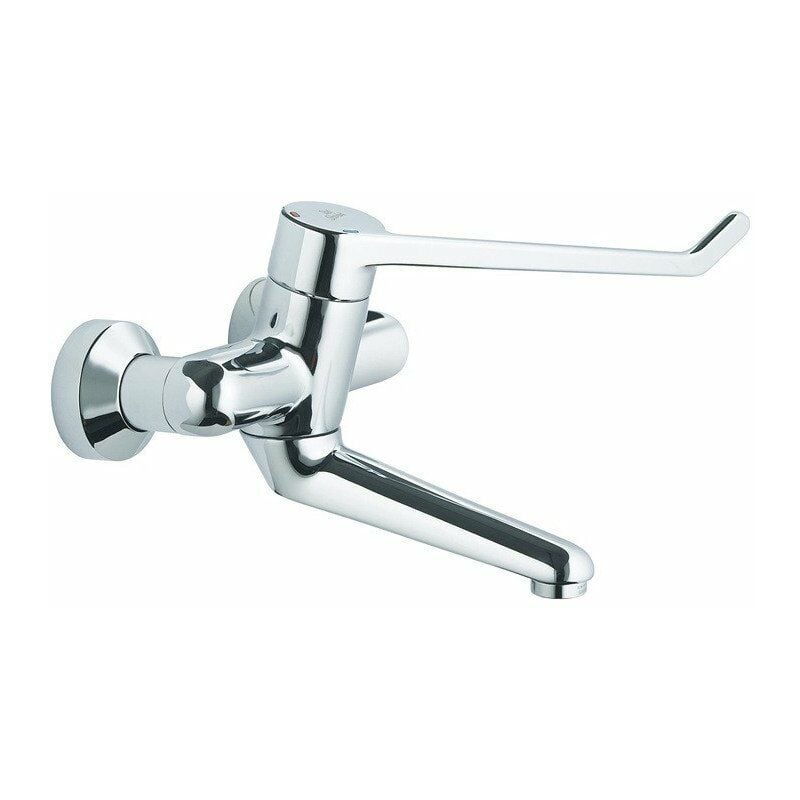 

Grifo de seguridad de pared para lavabo monomando CERAPLUS 230mm palanca 230mm n. Conexiones bloqueables