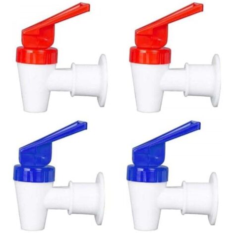Grifo dispensador de agua universal KZQ, grifo de plástico reemplazable con rosca interna, pico de plástico con rosca externa, válvula de seguridad anti-escaldaduras (rosca interna)