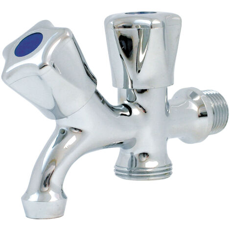 Grifo Doble Pluvia para Lavadora 1/2-3/4 JG098V