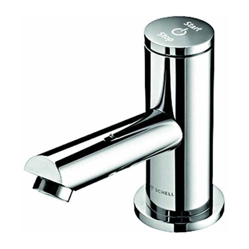 

Schell - Grifo electrónico de cierre automático TIPUS P agua fría de alta presión 9 V cromado tipo HD-K