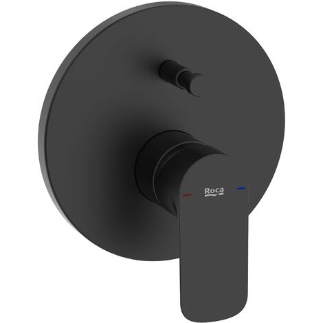 Grifo empotrable para baño-ducha con inversor automático 2 vías (Incluye cuerpo)- CALA - ROCA Color: Negro mate