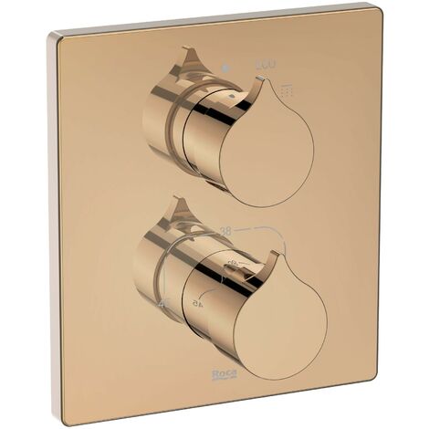 Grifo empotrable termostático para ducha INSIGNIA - ROCA Color: Oro rosado