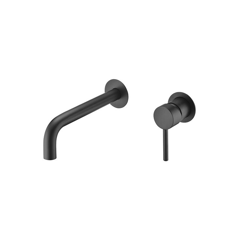 Mice Collection - Robinet de lavabo à encastrer - Mitigeur à encastrer - Robinetterie de salle de bain pour lavabo Noir Mat