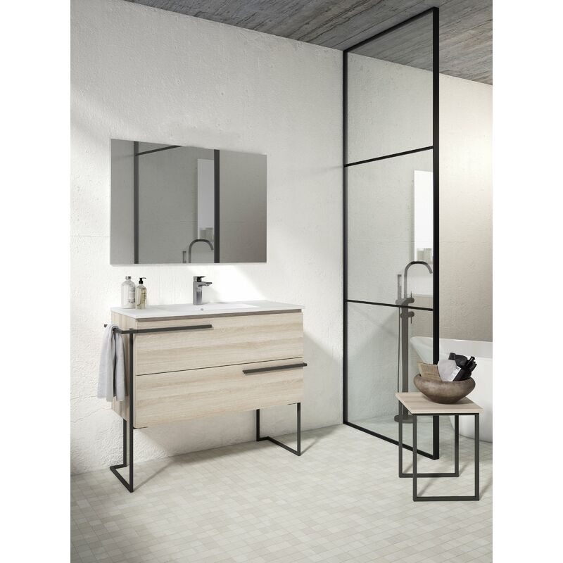 

SCALA Conjunto Mueble Completo Con Estructura Crudo - Medida: 80 CMS - Visobath