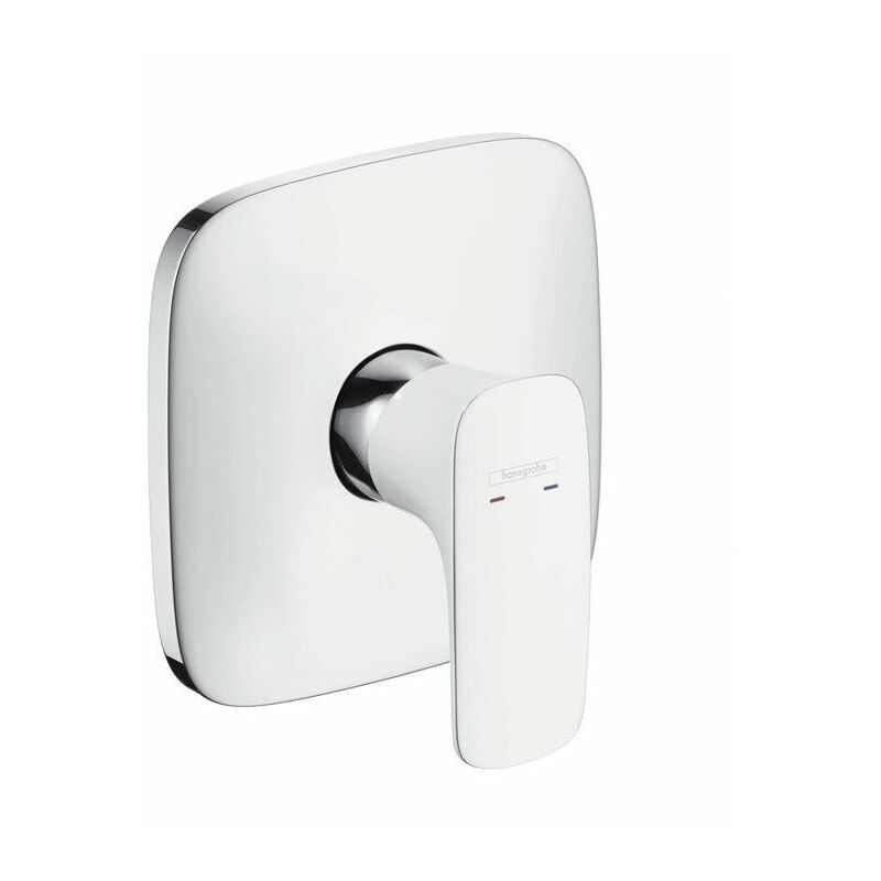 

Hansgrohe - Juego de acabado para mezclador de ducha empotrable de alto flujo blanco / cromo