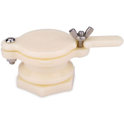 Grifo extractor de miel de nailon – grifo para recipiente de apicultura – válvula de liberación de néctar – nailon blanco para líquidos aptos para uso alimentario
