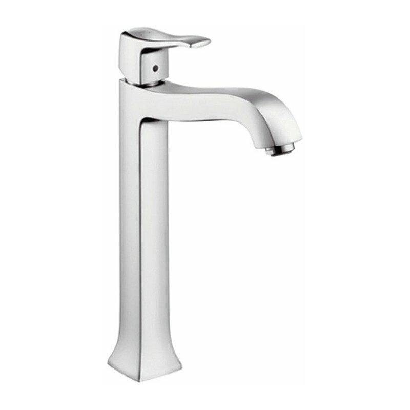 

con tirador elevado para lavabo de pie, con tirador y desagüe automático cromado