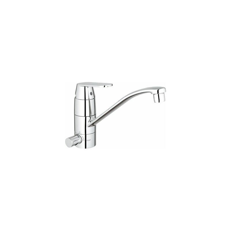 

Eurosmart Cosmopolitan Mezclador monomando de fregadero con caño plano, dispositivo de precierre integrado - FG-31161000 - Grohe