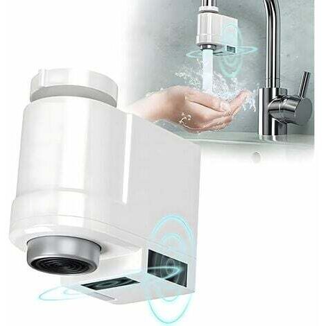 Grifo inteligente con sensor infrarrojo - Sensor automático de ahorro de agua - Apto para cocina y baño - Prevención de salpicaduras y desbordamientos