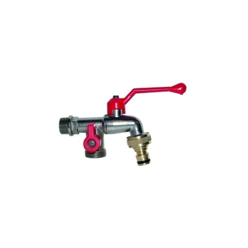 

Grifo Jardin Curvo Doble Salida Aqc