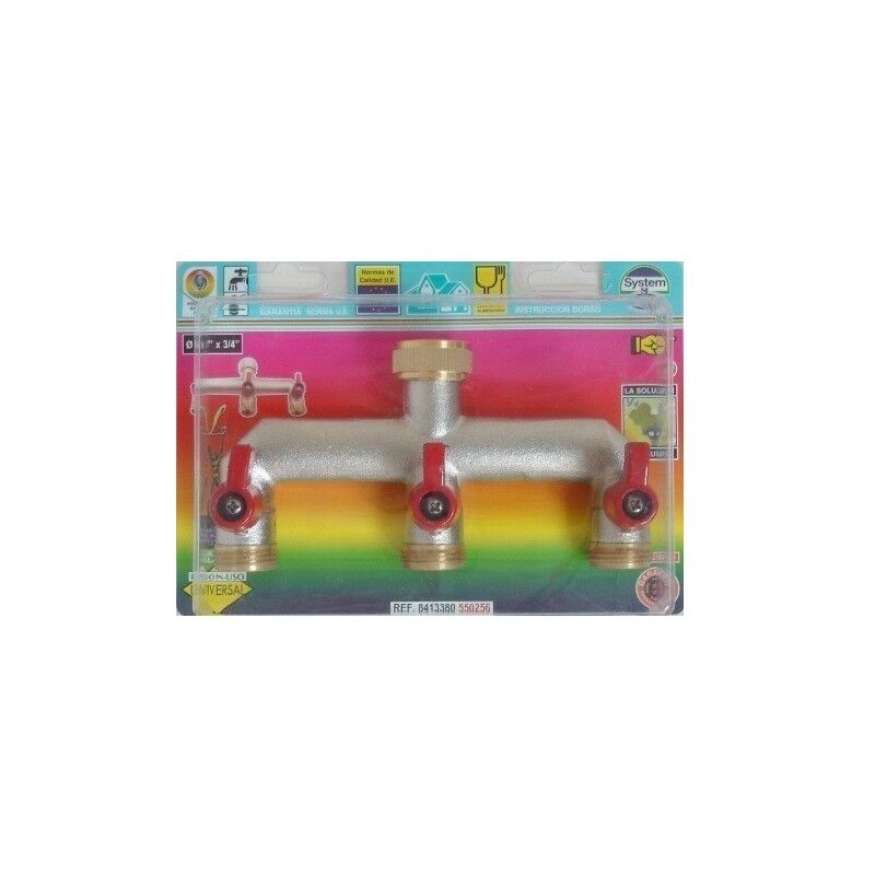 

Grifo Jardin Triple 3/4'X3/4' 3 Vias S M