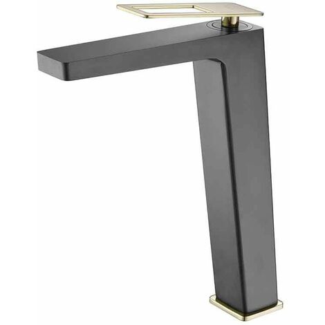 Comprar Grifo de lavabo pica alto negro mate monomando serie skara online