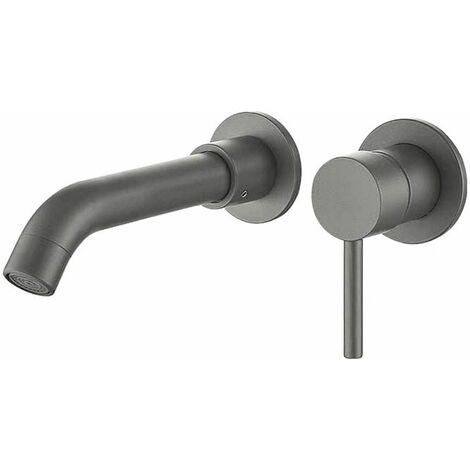 Grifo lavabo empotrado monomando BORACAY gris Cromado