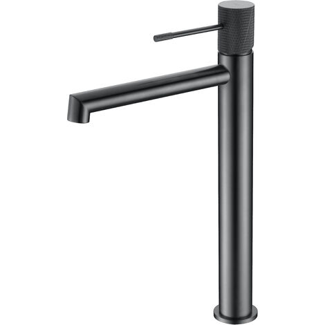 Grifo lavabo monomando alto Line Black Gun Metal - IMEX