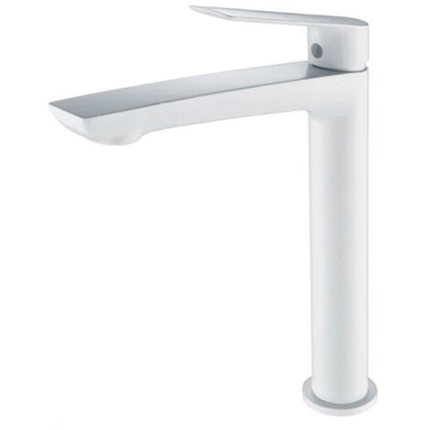 Grifo lavabo monomando alto Luxor blanco mate - IMEX