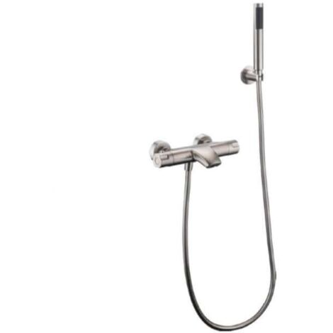 Grifo lavabo monomando alto Suecia negro oro rosa - IMEX
