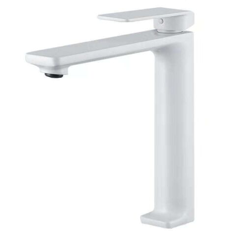 Grifo lavabo monomando alto XL Fiyi blanco mate - IMEX