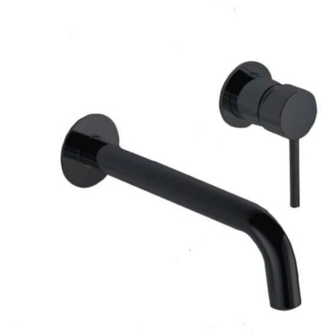 Grifo lavabo monomando empotrado lavabo Etna negro mate - IMEX