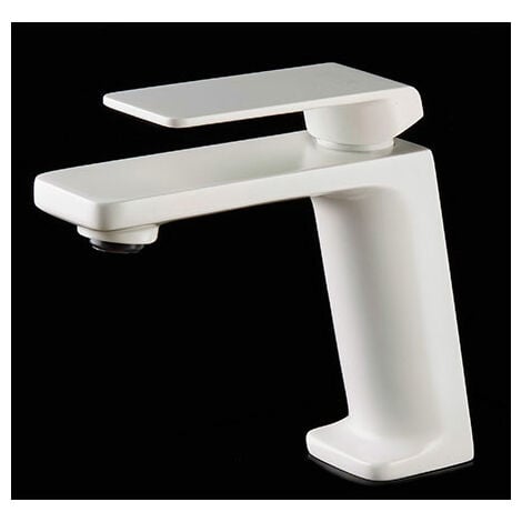 Grifo lavabo monomando Fiyi blanco mate - IMEX