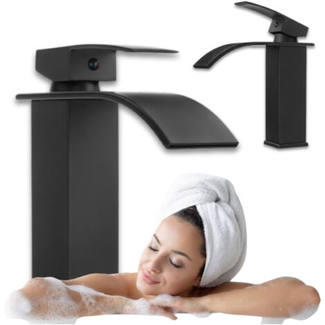 Grifo lavabo monomando, Negro
